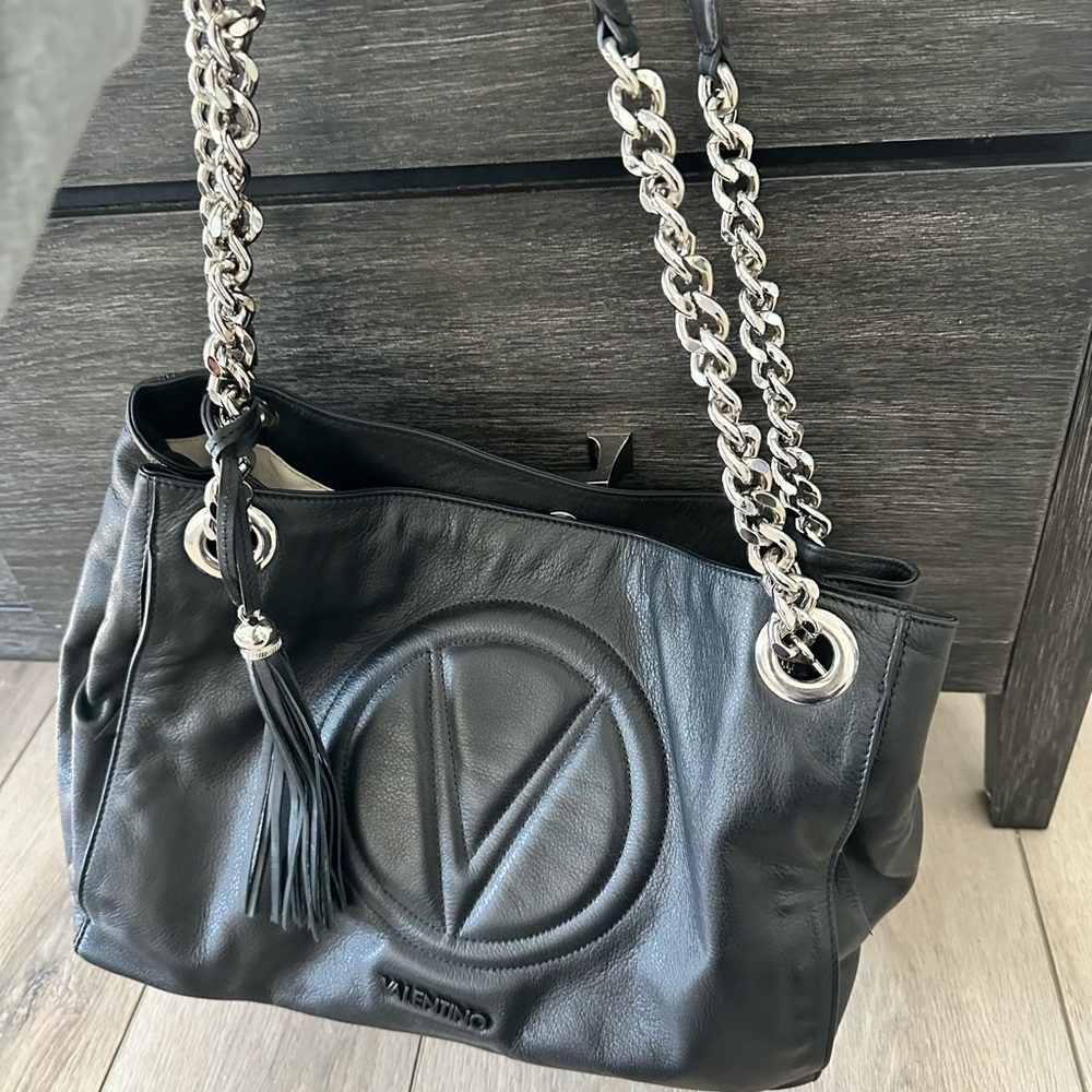 Valentino by Mario Valentino Luisa Signature Leather Shoulder Bag